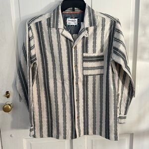 Striped Button-Up Shirt